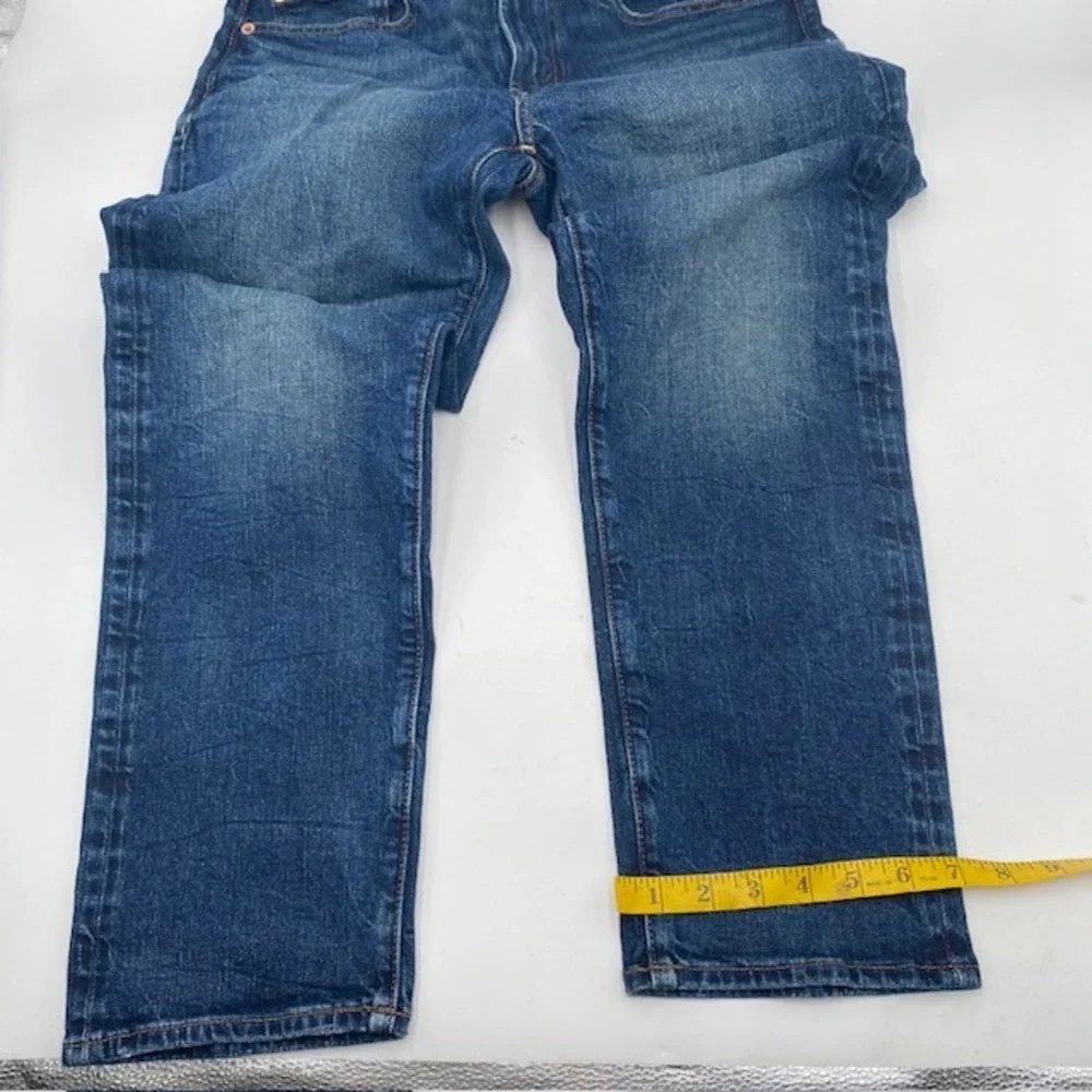 American Eagle Original Straight Jeans Mens 28x28 Blue Medium Wash Stretch Denim